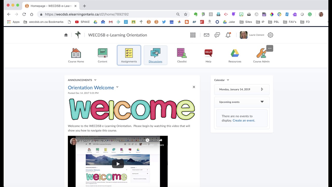 WECDSB E-LEARNING ORIENTATION