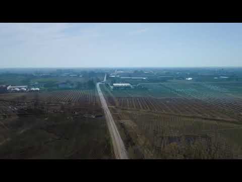 San Giorgio della Richinvelda:drone in volo al sole di Dicembre