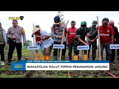 POLDA MALUKU UTARA IKUTI PENANAMAN JAGUNG KUARTAL III DI LAHAN PERHUTANAN SOSIAL