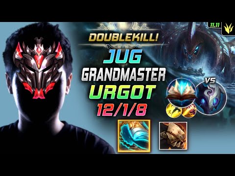 GrandMaster Urgot Jungle vs Kindred - 천상계 정글 우르곳 템트리 룬 발분 봉풀주 アーゴット Ургот 无畏战车 烏爾加特 - LOL KR 11.11