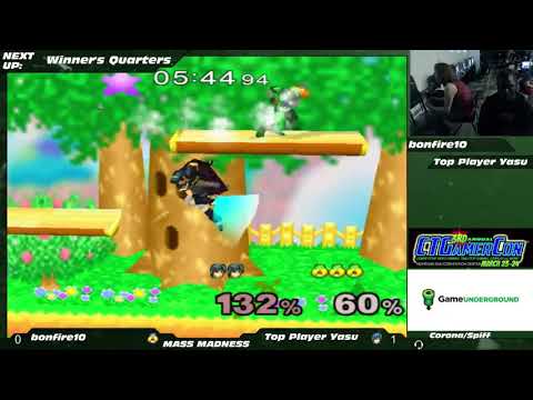 Mass Madness 22 SSBM - Yasu (Marth) vs. bonfire10 (Sheik) - Melee WQF