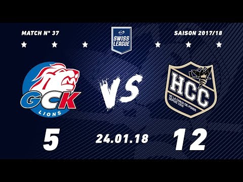 24.01.2018 GCK Lions - HC La Chaux-de-Fonds (5-12)
