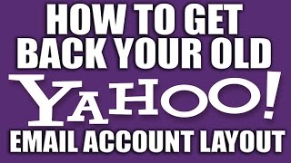 How to Get Back Your Old Yahoo Email Account - Yahoo Email Services