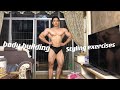21 years old Natural body building健美比赛前造型练习