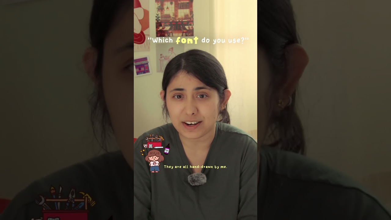 How I made my own cute hand drawn fonts for my videos #diyfont #arttips #contenttips #fontaesthetic