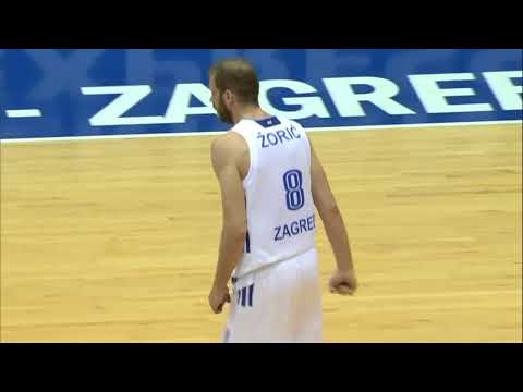 Luka Žorić with a powerful dunk (Cibona - Cedevita, 14.10.2017)