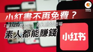 小紅書不再免費？「筆記付費功能」殺入網文戰場 素人都能賺錢與知乎搶生意 急變現為上市做準備？