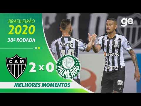 Gols e lances de Atlético Mineiro x Palmeiras