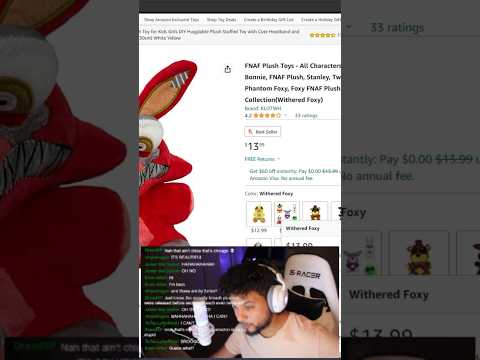 Rating Bootleg FNAF Plushies on Amazon 😂 #fnaf #amazon #shorts