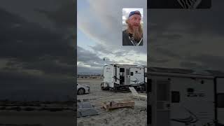 Bombay Beach Report with Kevin LiT on October 14, 2025. Windy AF and dramatic clouds.