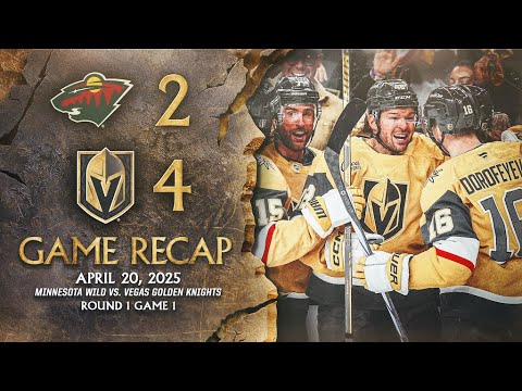 GAME 1 HIGHLIGHTS | Vegas Golden Knights 4, Minnesota Wild 2 | April 20, 2025