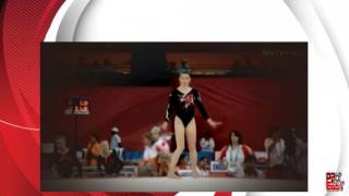 British Gymnast's leotard disappears during Floor Routine