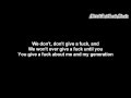 Limp Bizkit My Generation Lyrics On Screen HD