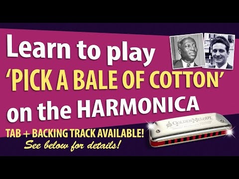 Play the folk song 'Pick A Bale Of Cotton' ( Harmonica Lesson- C Harp required)
