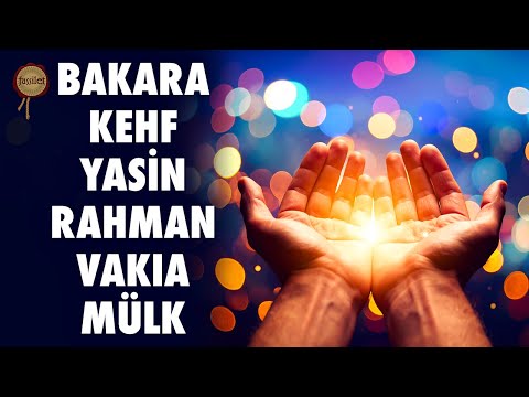 Bakara Suresi, Kehf, Yasin, Rahman, Vakıa, Mülk (Tebareke) Suresi Dinle