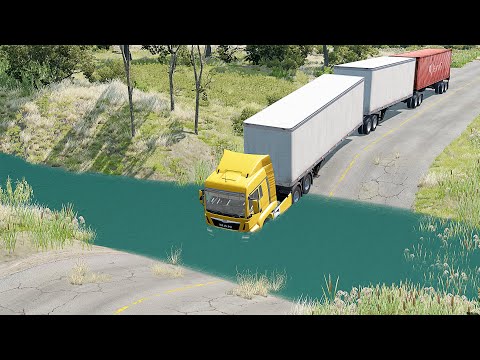 Mobil vs Deep Water #7 - BeamNG Drive