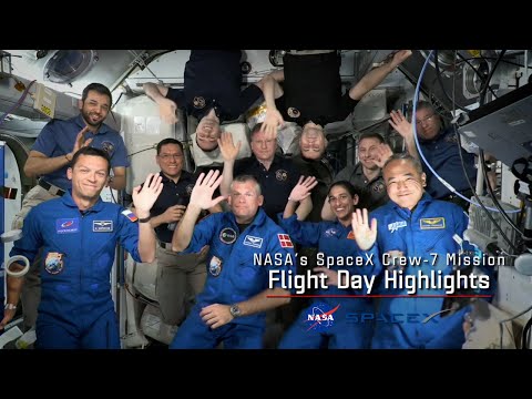 NASA’s SpaceX Crew-7 Flight Day 2 Highlights