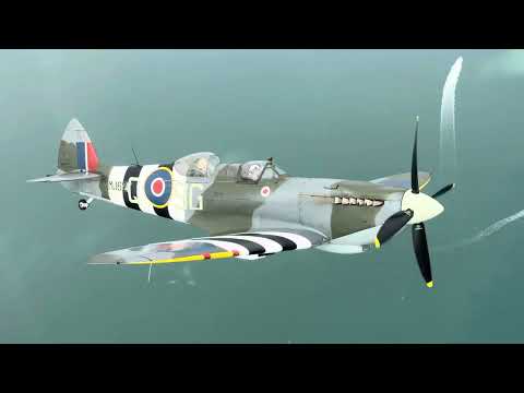 Dad flies around ‘The Needles’ in an RAF Spitfire Mk.9 21st August 2025