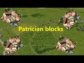 Caesar 3 Augustus  How to design Patrician blocks
