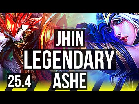 JHIN & Senna vs ASHE & Rakan (ADC) | 12/1/4, Quadra, Legendary, 700+ games | NA Challenger | 25.4