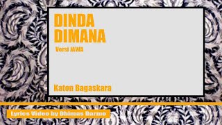 Download lagu Katon Bagaskara - DINDA DIMANA Versi Jawa (Lyrics) mp3