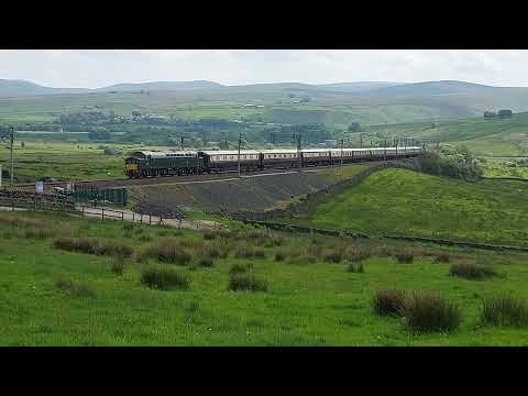 D345/40145 Northern Belle climbing Shap at Greenholme 27/05/23
