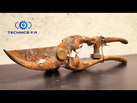 Rusty Pruning Shears Restoration - Grandpa's Toolbox