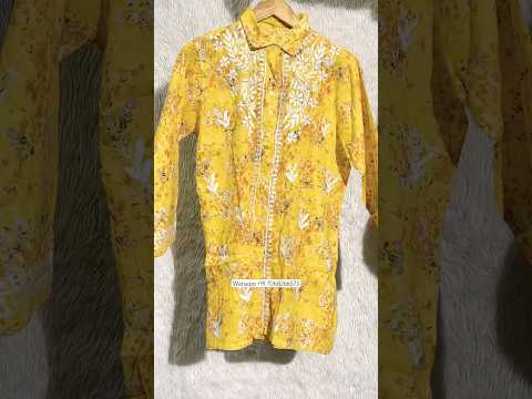 Floral Mul Cotton Printed Shirt Co-ord Set watsapp us for more info #chikankari #chikanworldwide