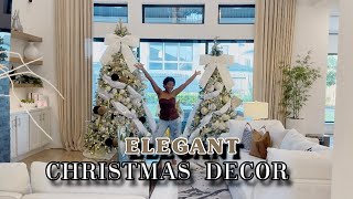 Elegant Christmas Decorating | Step-by-Step White & Gold Tree Design Ideas