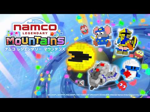 ナムコ作品モチーフの3Dパズルゲーム「NAMCO LEGENDARY Mountains