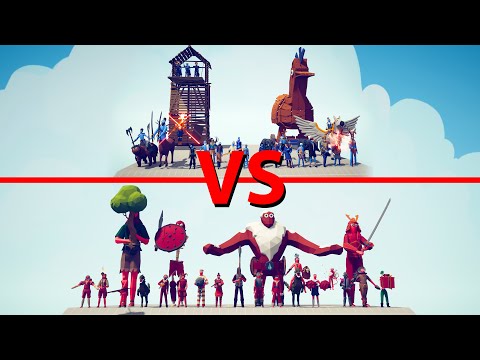 NEW HIDDEN UNITS Team vs SECRET Team - Totally Accurate Battle Simulator TABS
