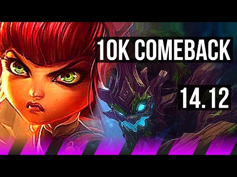 ANNIE & Jhin vs MAOKAI & Corki (SUP) | 10k comeback, 600+ games | VN Diamond | 14.12