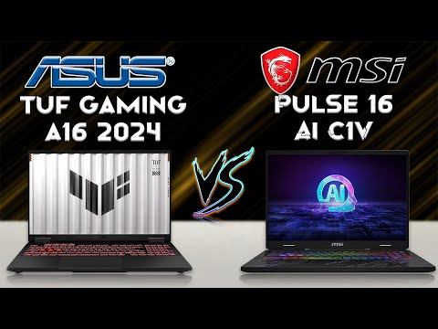 Asus Tuf Gaming A16 2024 vs Msi Pulse 16 Ai C1V | Best AI Gaming Laptops 2024 | Tech compare