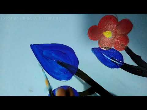 WALL PAINTING🍃💗||CREATIVE IDEAS WITH SAMARPITA||