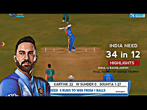 Dinesh Karthik hits 22 runs off Rubel Hossain - 19th over of Nidahas Trophy Final