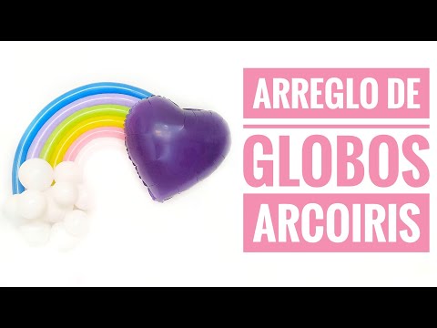 ArcoIris con globos 🌈 #Shorts