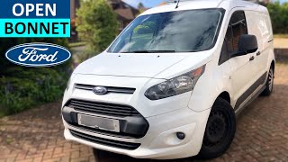 How to open Bonnet on Ford Transit Connect - How to open Hood on Ford Transit Connect