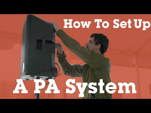Setting up a basic P.A. system | Crutchfield video