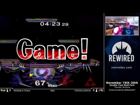 Rewired 2016 Melee Doubles WR3 - RG|Medz & TS|Axe (Blue) vs TZ|Grillo & RG|Far! (Red)