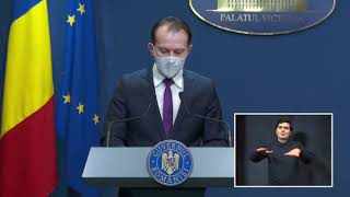3/10/21: Briefing de presă susținut de premierul Florin Cîțu, la finalul ședinței de Guvern