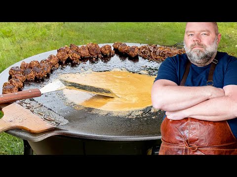 Hemlagade köttbullar med gräddsås | Husmanskost på stekhäll