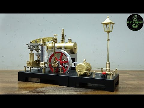The beauty of model engineering: 'StirlingKit' Steam Beam Engine model I Dr. Hut of Handcraft