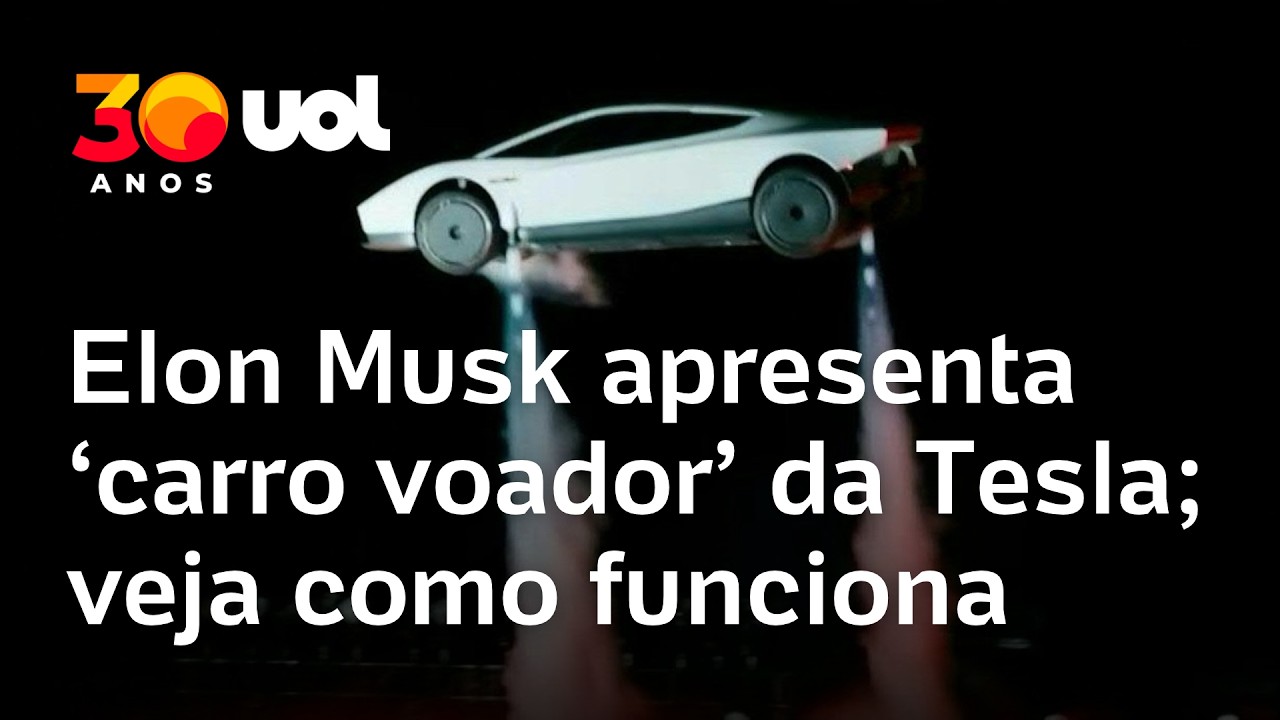 Carro voador da Tesla faz manobras no ar em apresentação de Elon Musk; veja vídeo