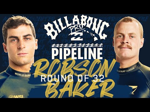 Callum Robson vs Jackson Baker | Billabong Pro Pipeline 2023 - Round of 32 Heat Replay