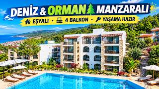 L423 - 🌊DENİZ MANZARALI 2+1 ARAYANLAR DİKKAT! | 4 Balkonlu, Eşyalı Geniş 2+1😍 #d