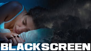 Rolling Thunder and Rain BLACK SCREEN for sleep relaxation sounds