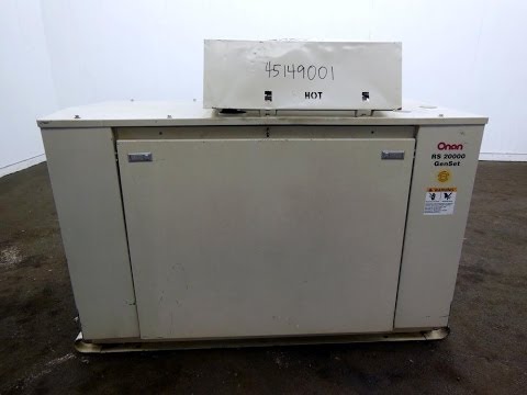 Used- Cummins Onan 20kW RS 20000 natural gas generator set - Stock # 45149001