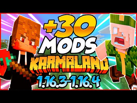 🙀TOP 35 MODS DE KARMALAND 4 para MINECRAFT 1.16.5, 1.16.4, 1.12.2| Mods Utiles, Mobs, decoración!🤡