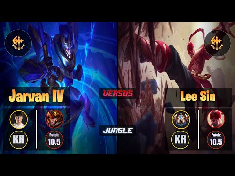 Haru JARVAN IV (Jungle) [Conqueror] VS LEE SIN - Challenger KR Patch 10.5