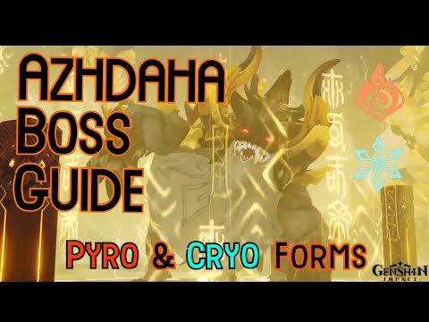 Azhdaha (Easy) Boss Guide [Pyro & Cryo] - Genshin Impact